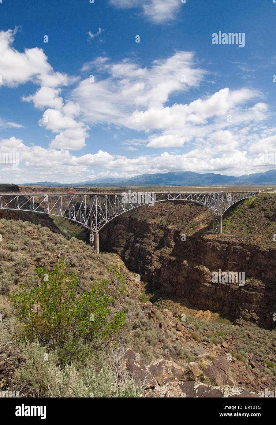 Rio Grande Gorge Bridge, Taos, Nuovo Messico Foto Stock