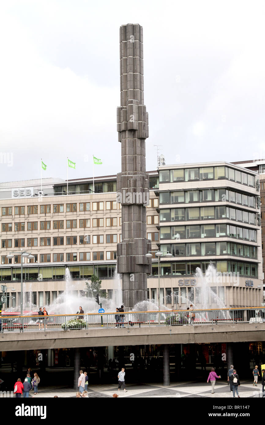 Sergels Torg o piazza a Stoccolma, Svezia Foto Stock