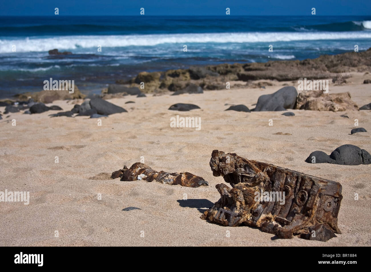 Junk alle Hawaii North Shore Foto Stock