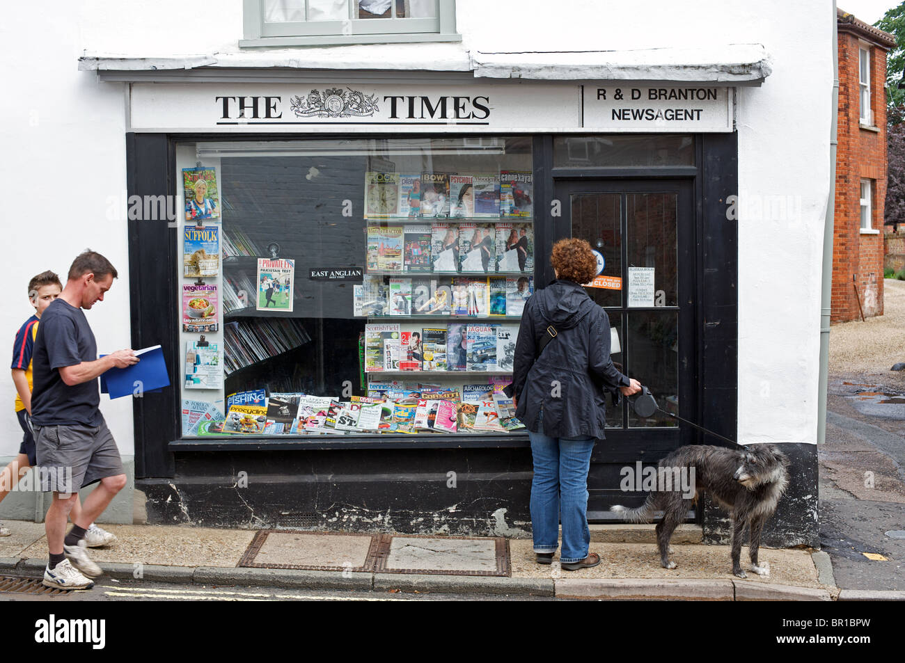 Notizie indipendenti agenti, Woodbridge, Suffolk, Regno Unito. Foto Stock
