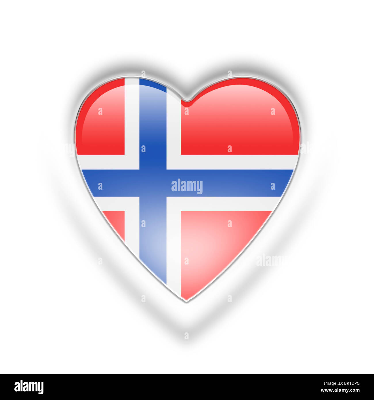 bandiera della Norvegia Foto Stock