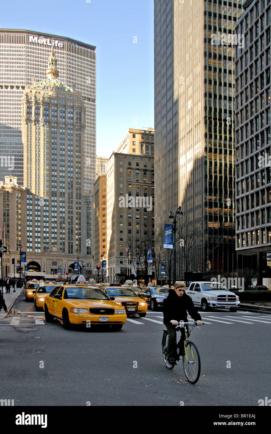 Park Avenue New York STATI UNITI D'AMERICA Foto Stock