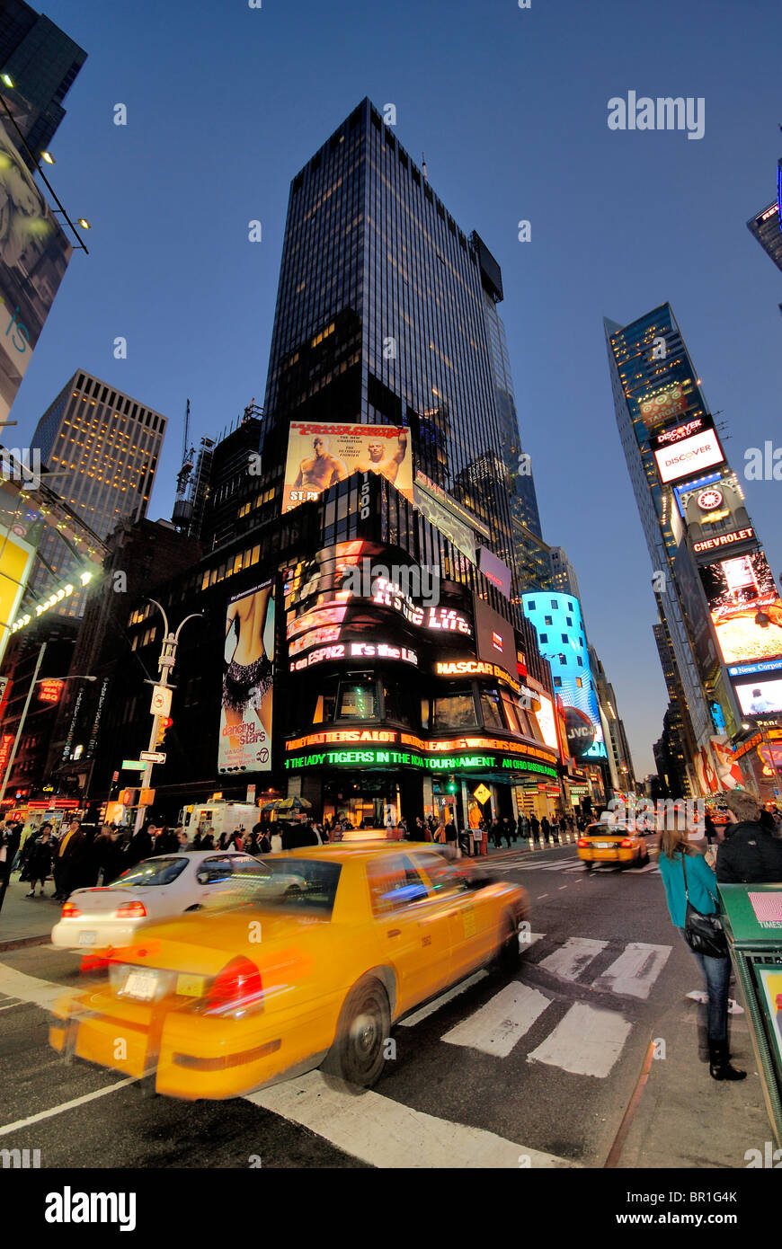 Times Square a New York STATI UNITI D'AMERICA Foto Stock