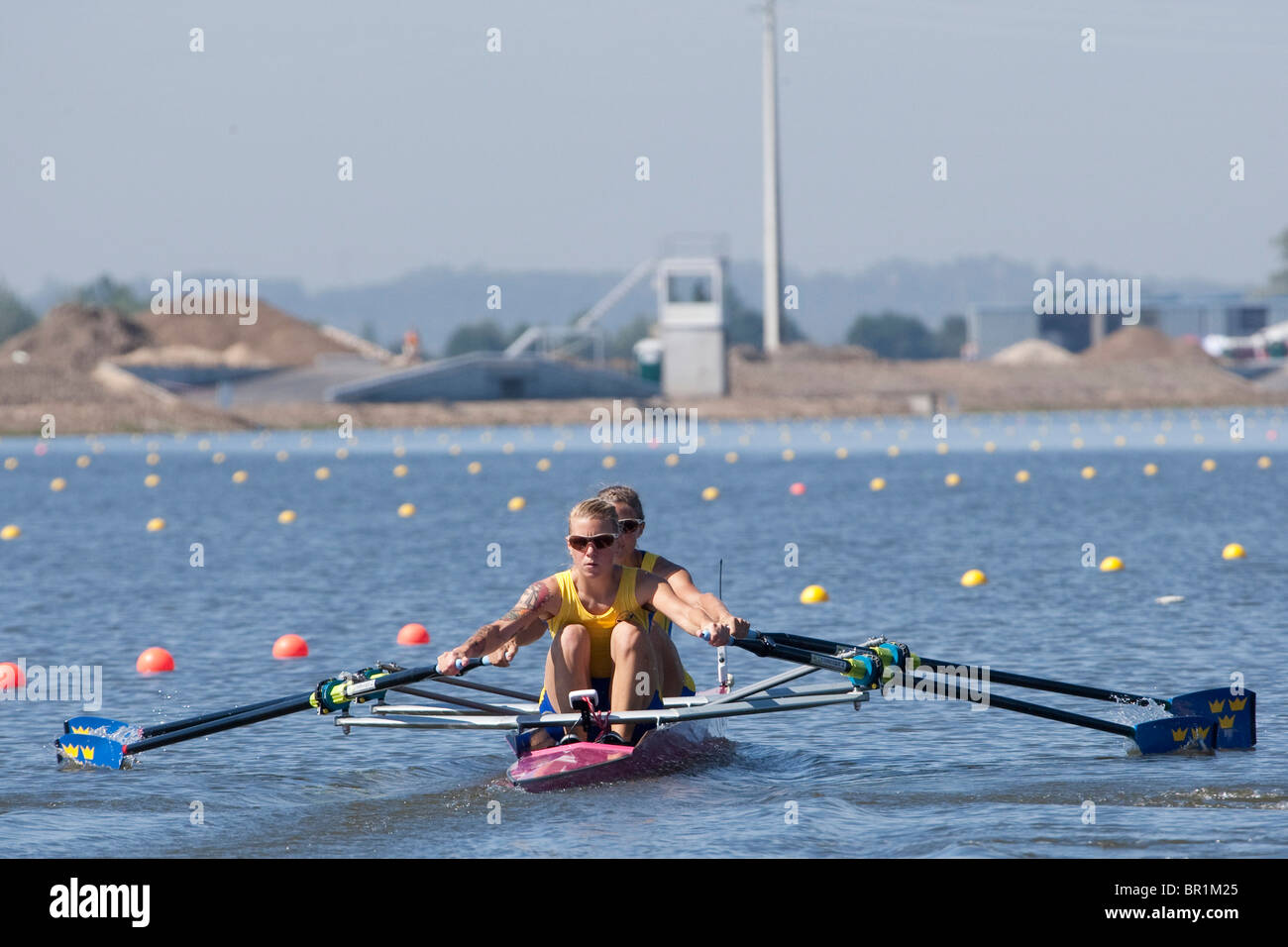 MONTEMOR-o-Velho, Portogallo 10/09/2010. Il 2010 Europeo campionati di canottaggio presso il centro acquatico, Montemor-o-Velho,. Foto Stock