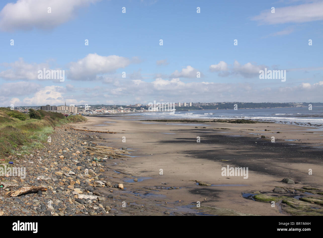 Kirkcaldy lungomare e la spiaggia fife scozia settembre 2010 Foto Stock