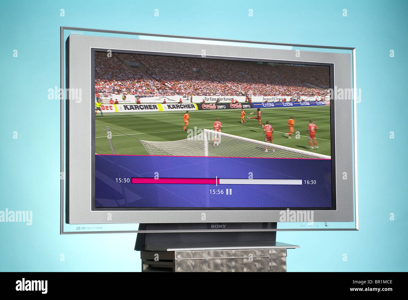 Un Sony TV al plasma Foto Stock