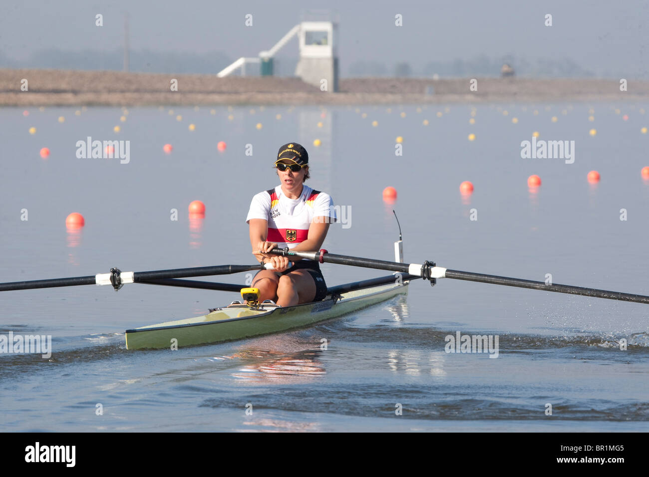 MONTEMOR-o-Velho, Portogallo 10/09/2010. Il 2010 Europeo campionati di canottaggio presso il centro acquatico, Montemor-o-Velho,. Foto Stock