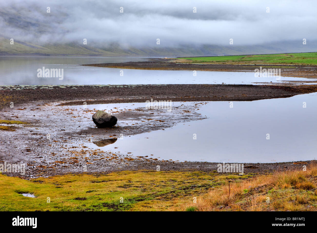 Oriente fiordi, Islanda Foto Stock