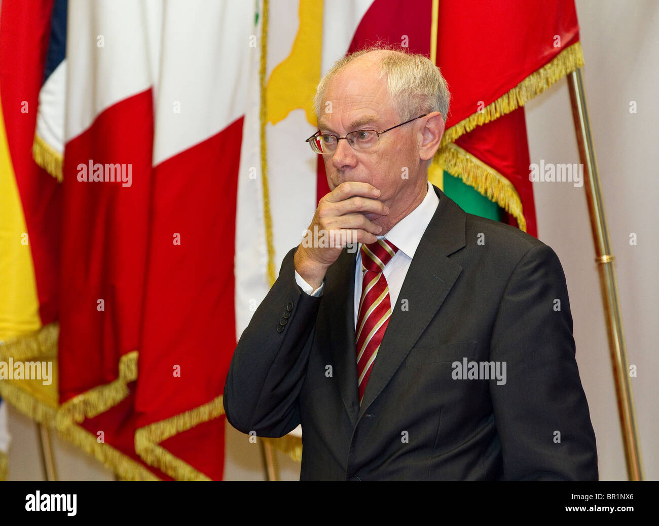 Herman Van Rompuy, Presidente del Consiglio europeo Foto Stock