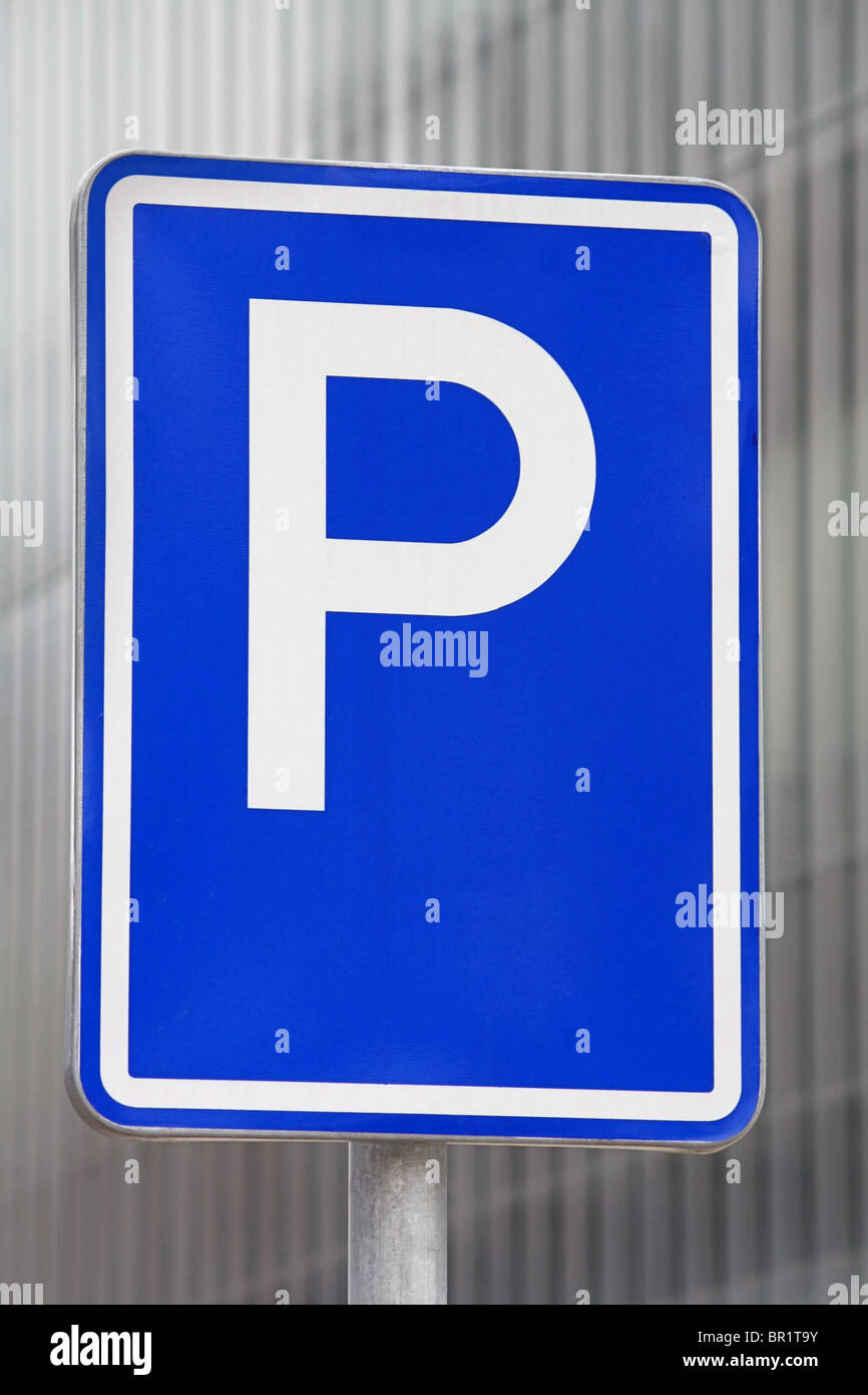 segno di parcheggio Foto Stock