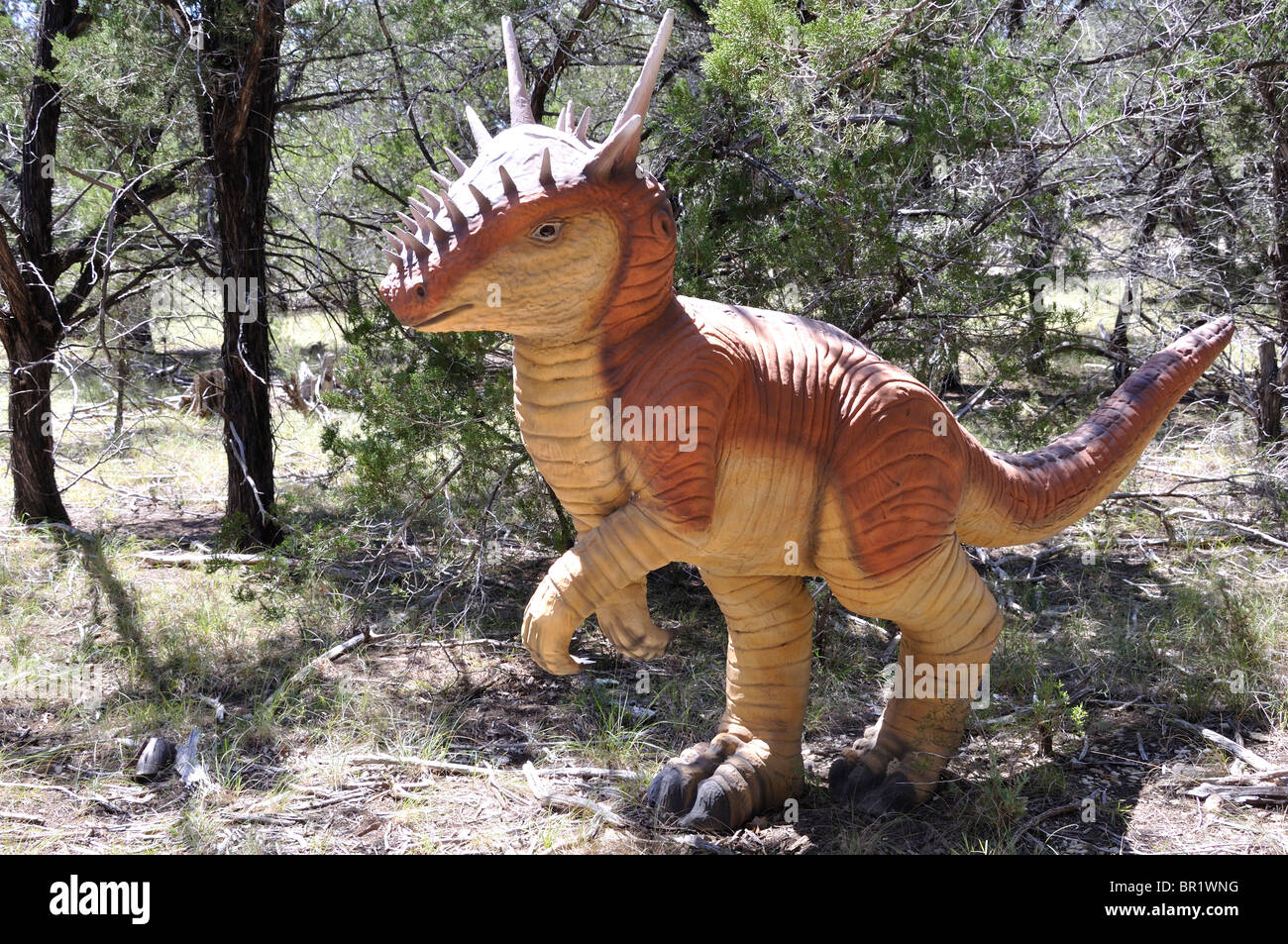 Stygimoloch, mondo di dinosauri, Glen Rose, Texas, Stati Uniti d'America Foto Stock