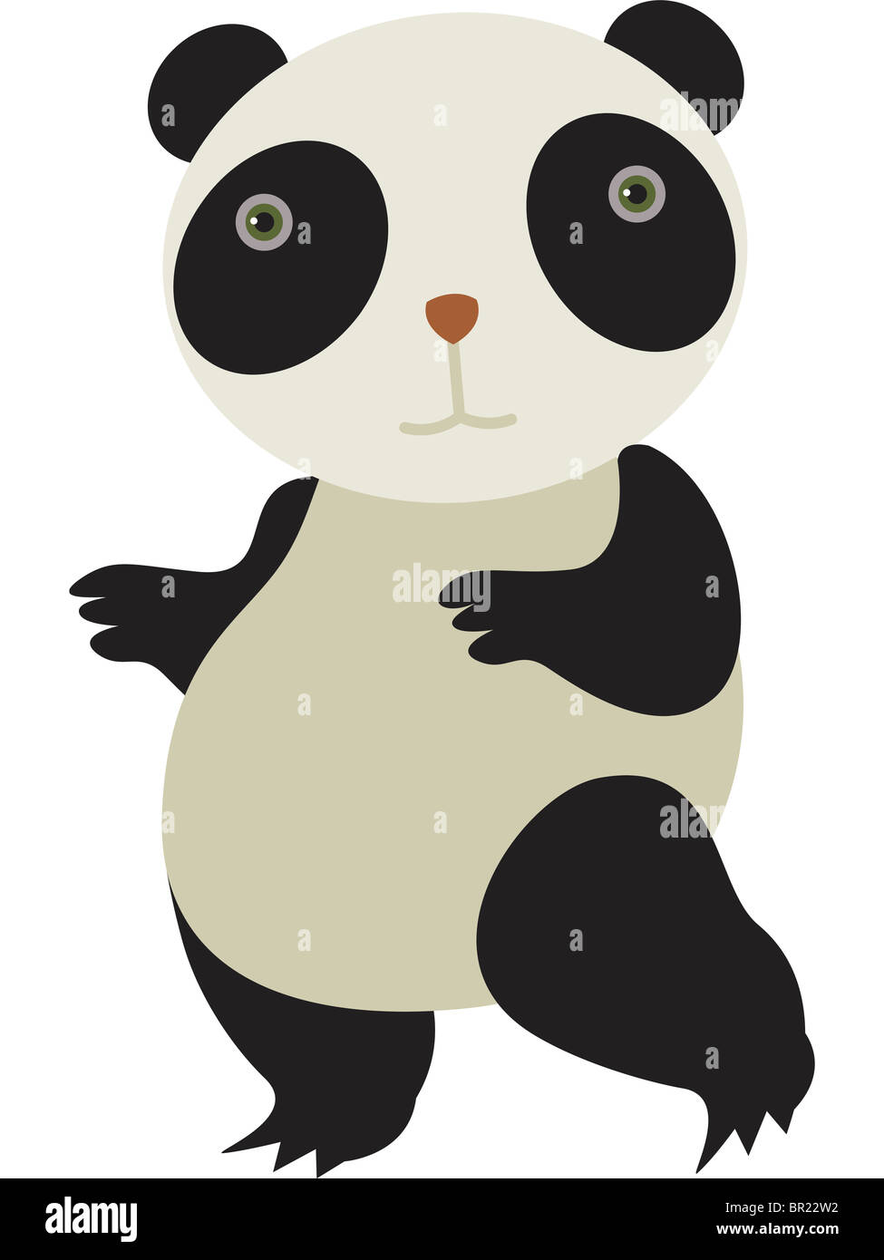 Disegno di un orso panda Foto Stock