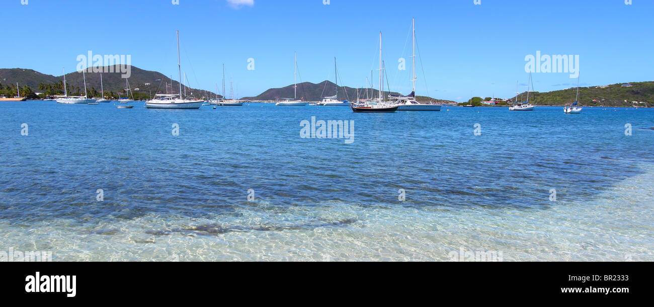 Vista panoramica su Tortola Foto Stock