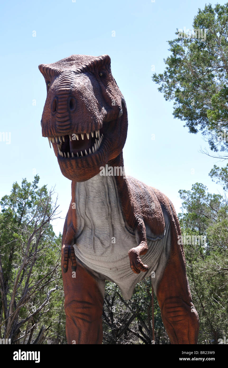 Tyrannosaurus Rex, il mondo dei dinosauri, Glen Rose, Texas, Stati Uniti d'America Foto Stock