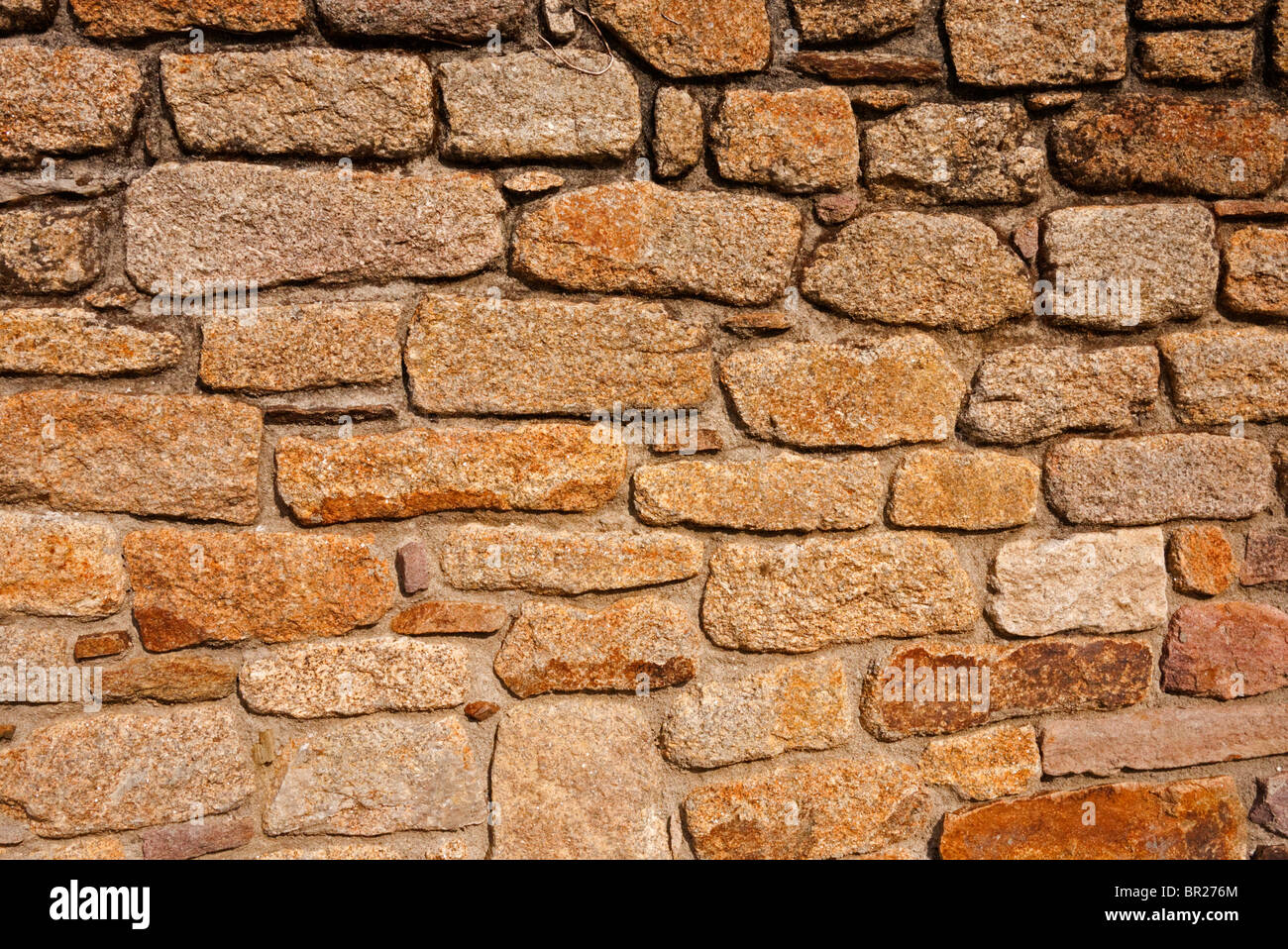 Costruzione di parete di roccia e pietre Foto Stock