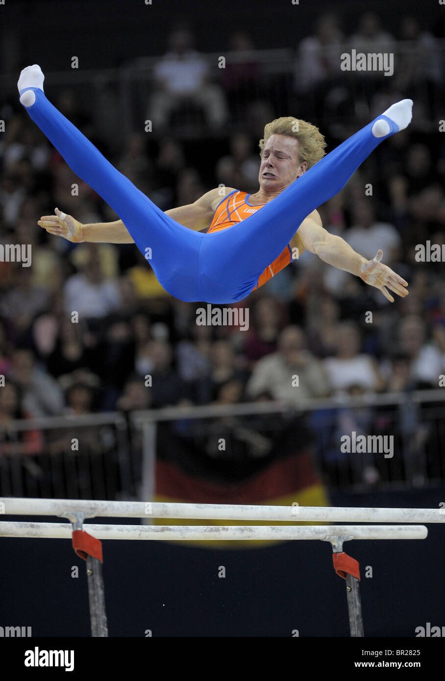 Campionato del mondo la ginnastica all'Arena O2 SETTEMBRE 2009. E Mens Womens singoli apparecchi Finali Domenica. Foto Stock