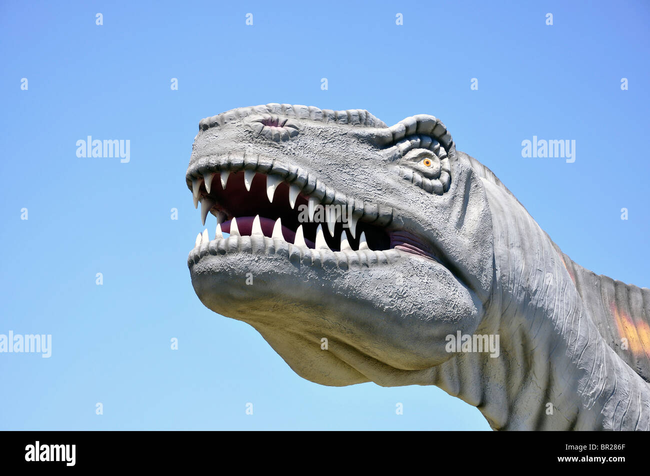 Acrocanthosaurus, mondo di dinosauri, Glen Rose, Texas, Stati Uniti d'America Foto Stock