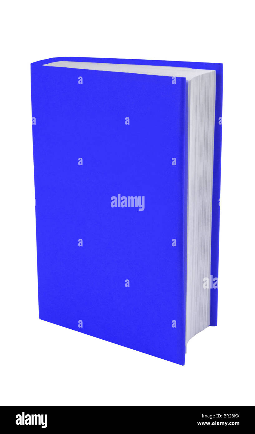 Libro bianco con coperchio blu Foto Stock
