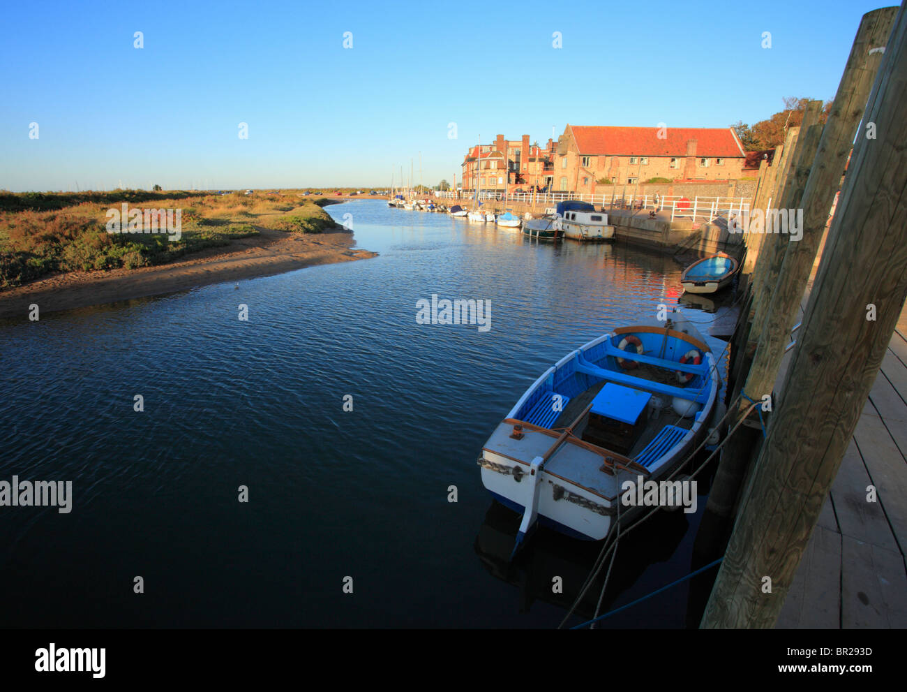 Blakeney porto sulla Costa North Norfolk. Foto Stock