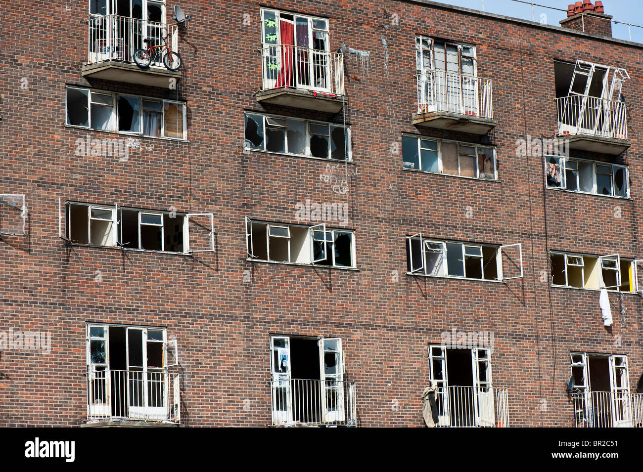 Complesso residenziale destinati a rigenerazione, Hackney, Londra, Regno Unito Foto Stock