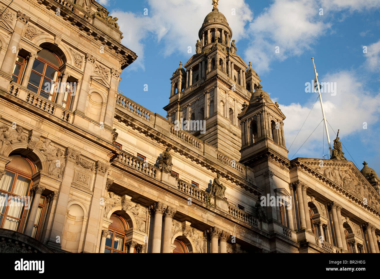 City Chambers a Glasgow, Scozia Foto Stock