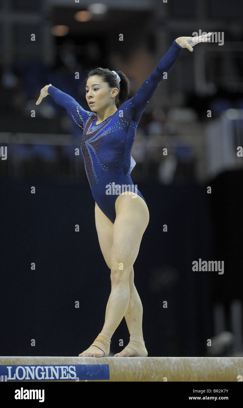 14.10.2009.World Champion ginnastica navi all'O2 Arena di Londra.Womens qualificazioni. Foto Stock