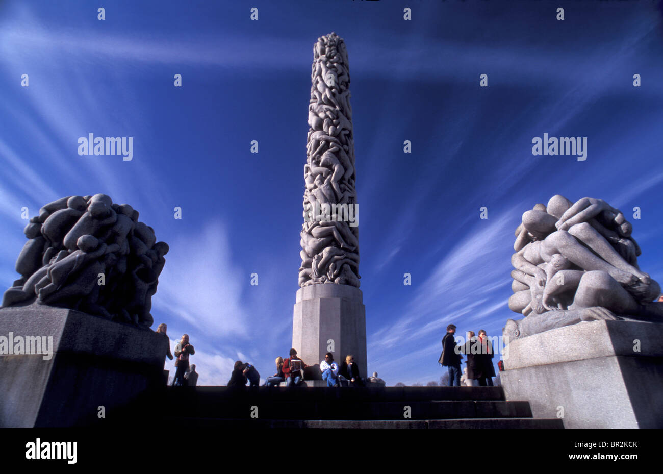 Il parco Vigeland a Oslo, Norvegia Foto Stock