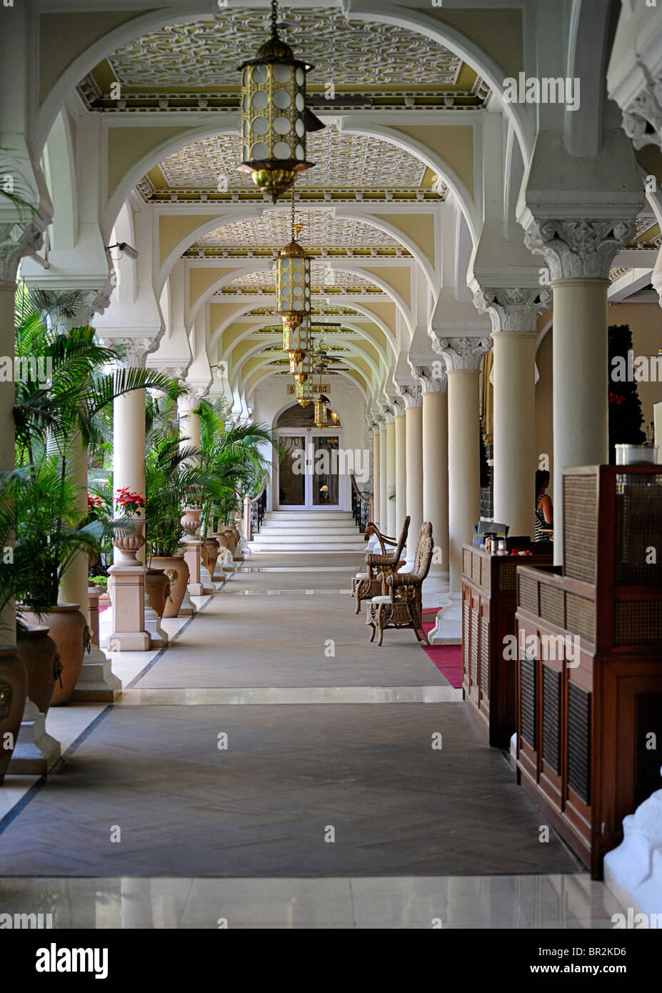 Taj Mahal Palace hotel, Colaba regione di Mumbai, Maharashtra, India. Stile Indo-Saracenic Foto Stock