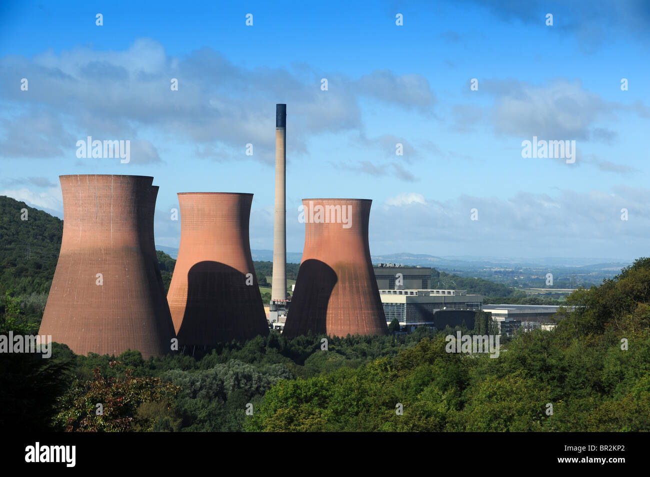 Ironbridge Power Station torri di raffreddamento nello Shropshire Foto Stock