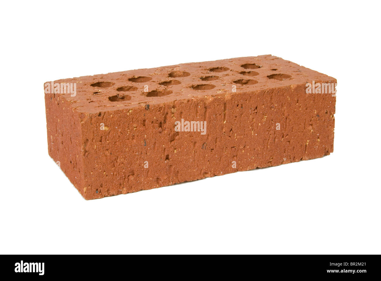 Una singola casa rosso mattone Foto Stock