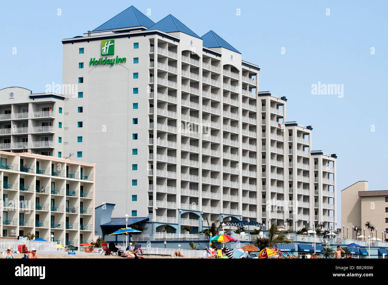 Holiday Inn sul Boardwalk e 17th Street in Ocean City, Maryland Foto Stock