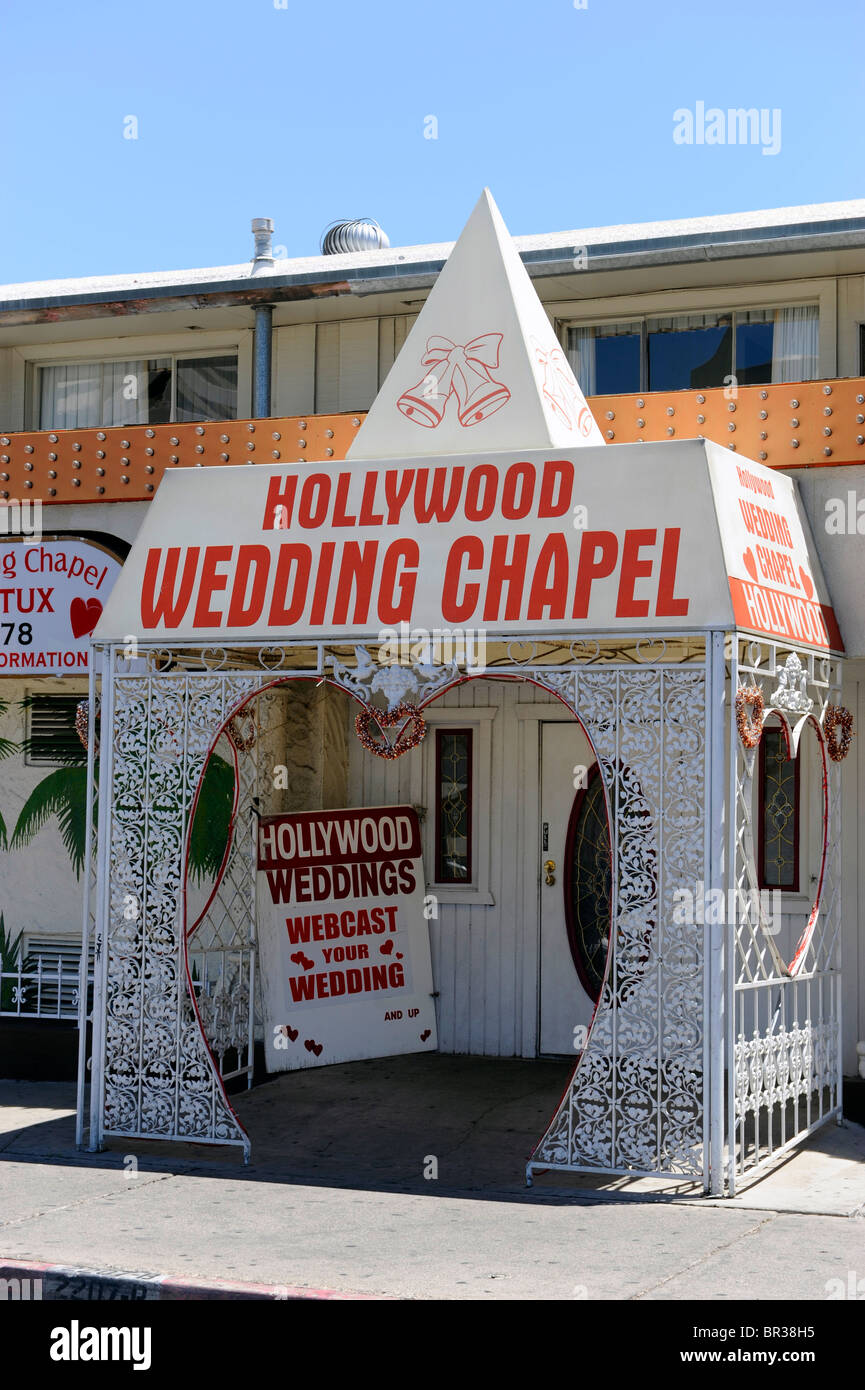 Hollywood di Matrimonio in Cappella di Las Vegas Nevada Foto Stock