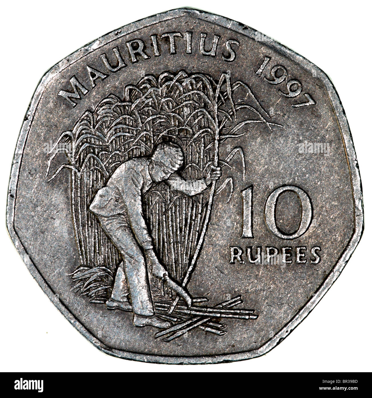 Moneta di Mauritius Foto Stock