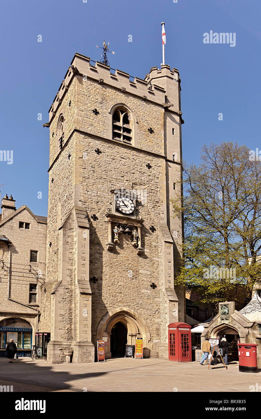 Regno Unito Oxford torre Carfax Foto Stock