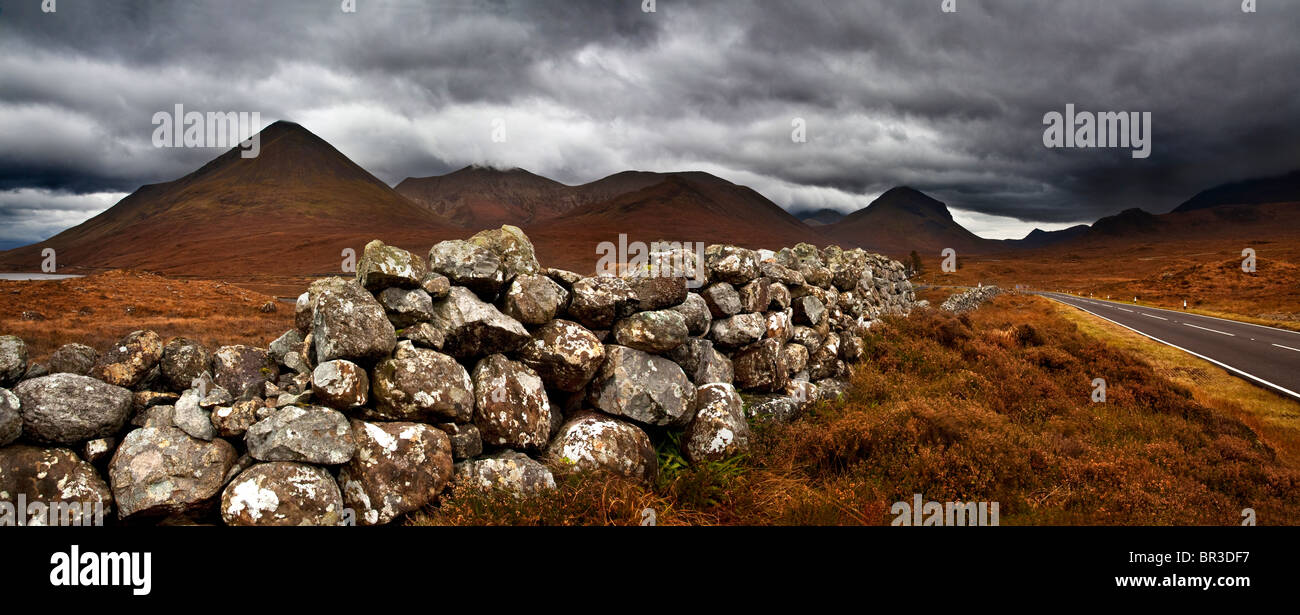 Isola di Skye paesaggio, prese a Sligachan, Isola di Skye in Scozia Foto Stock