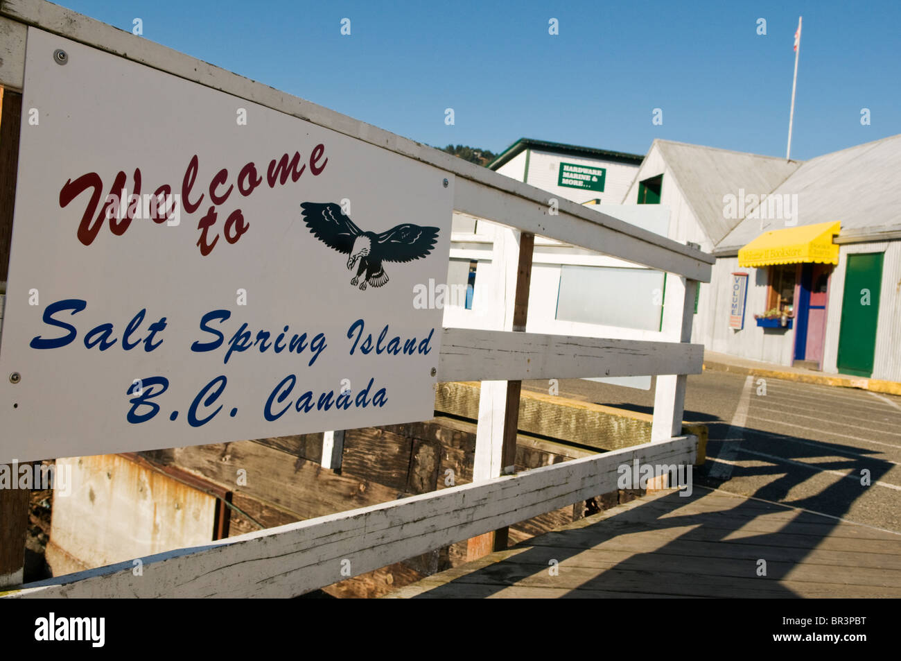 La città di Gange su Saltspring Island British Columbia Canada Foto Stock