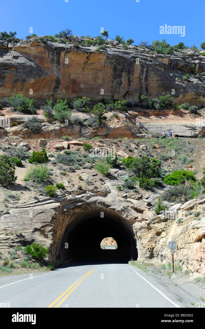 Gallerie sulla roccia di Rim Trail Colorado National Monument Grand Junction Foto Stock