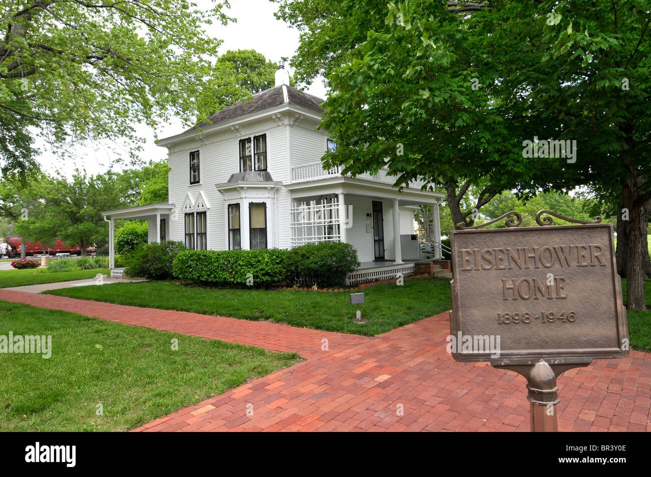 Dwight D Eisenhower Boyhood Home Abilene Kansas Foto Stock