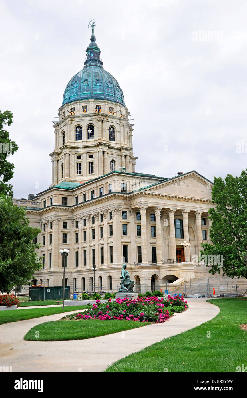 State Capitol Building Topeka Kansas Foto Stock