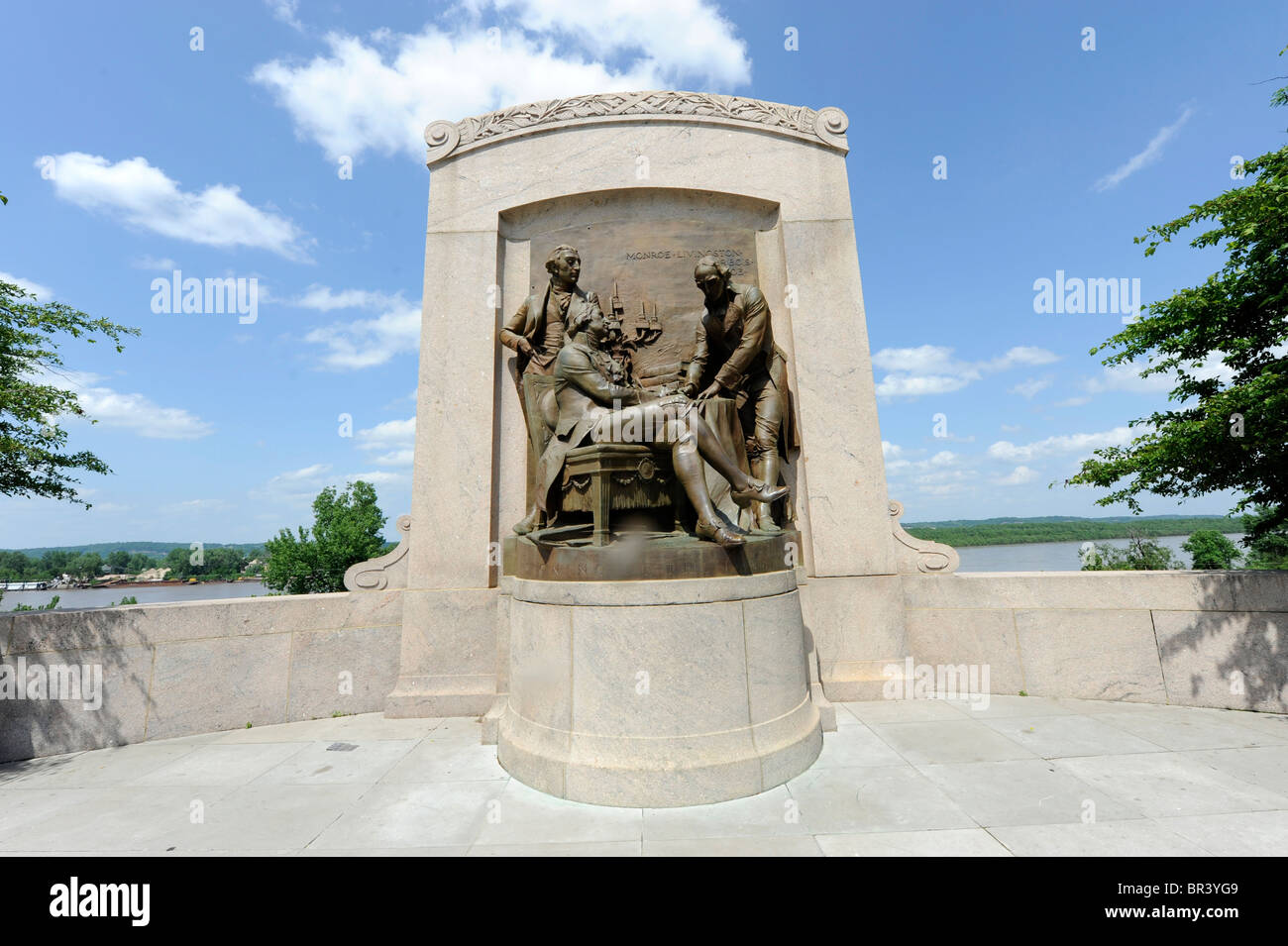 I padri fondatori statua State Capitol Jefferson City Missouri Foto Stock