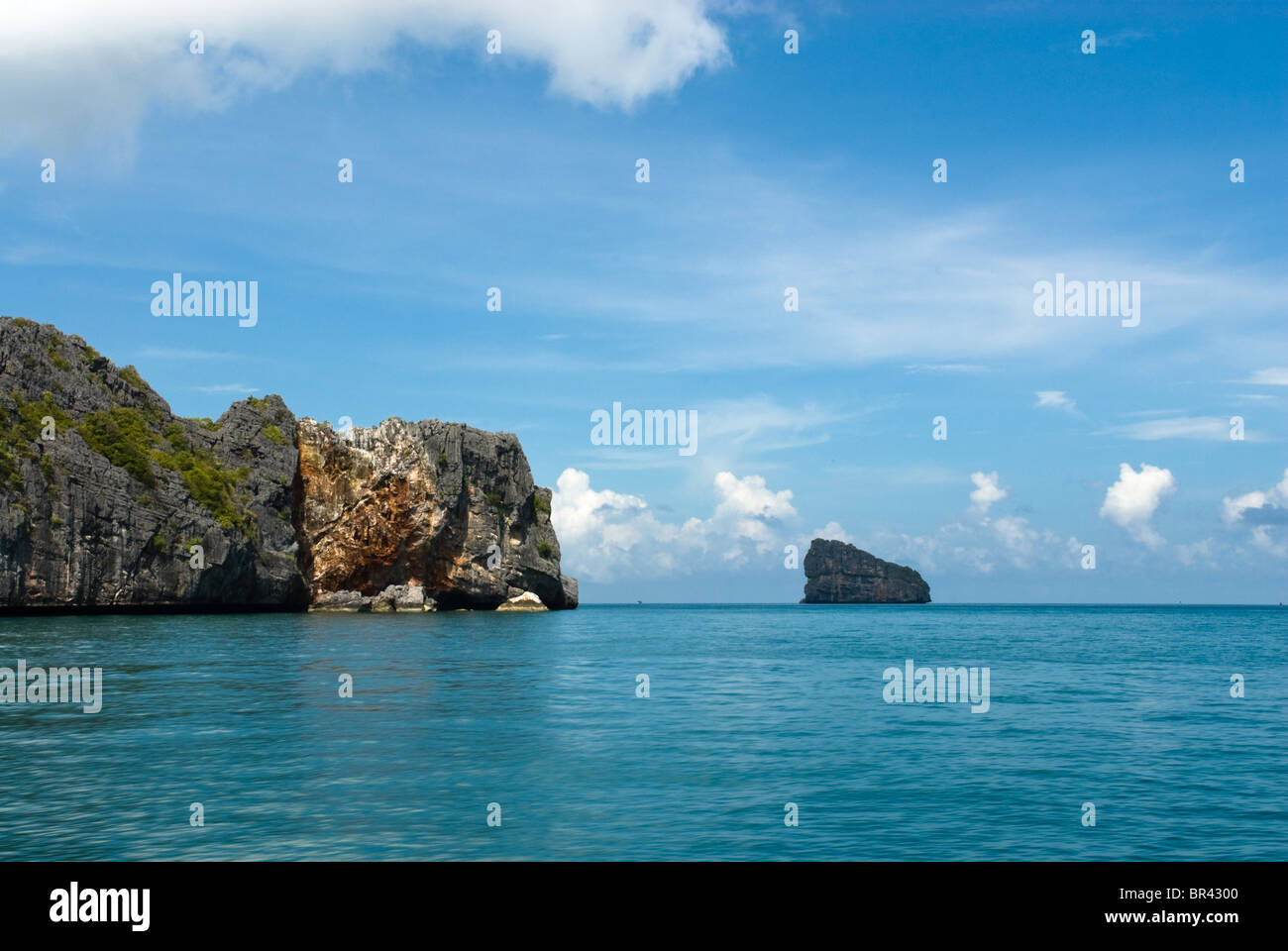 Ripida costa in Mu Ko Ang Thong National Park, Thailandia Foto Stock