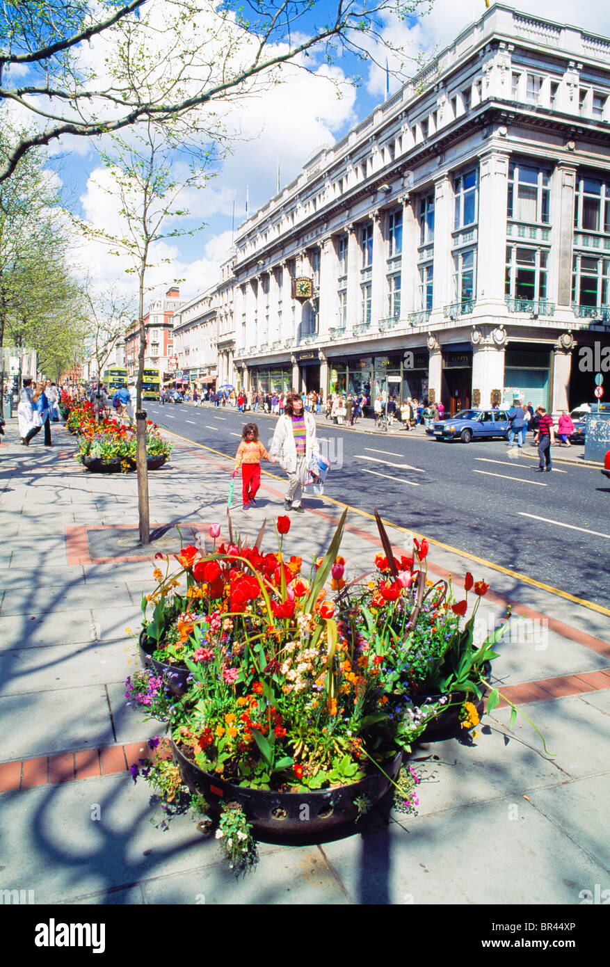 Dublino, Co Dublin, Irlanda, O'Connell St. Foto Stock