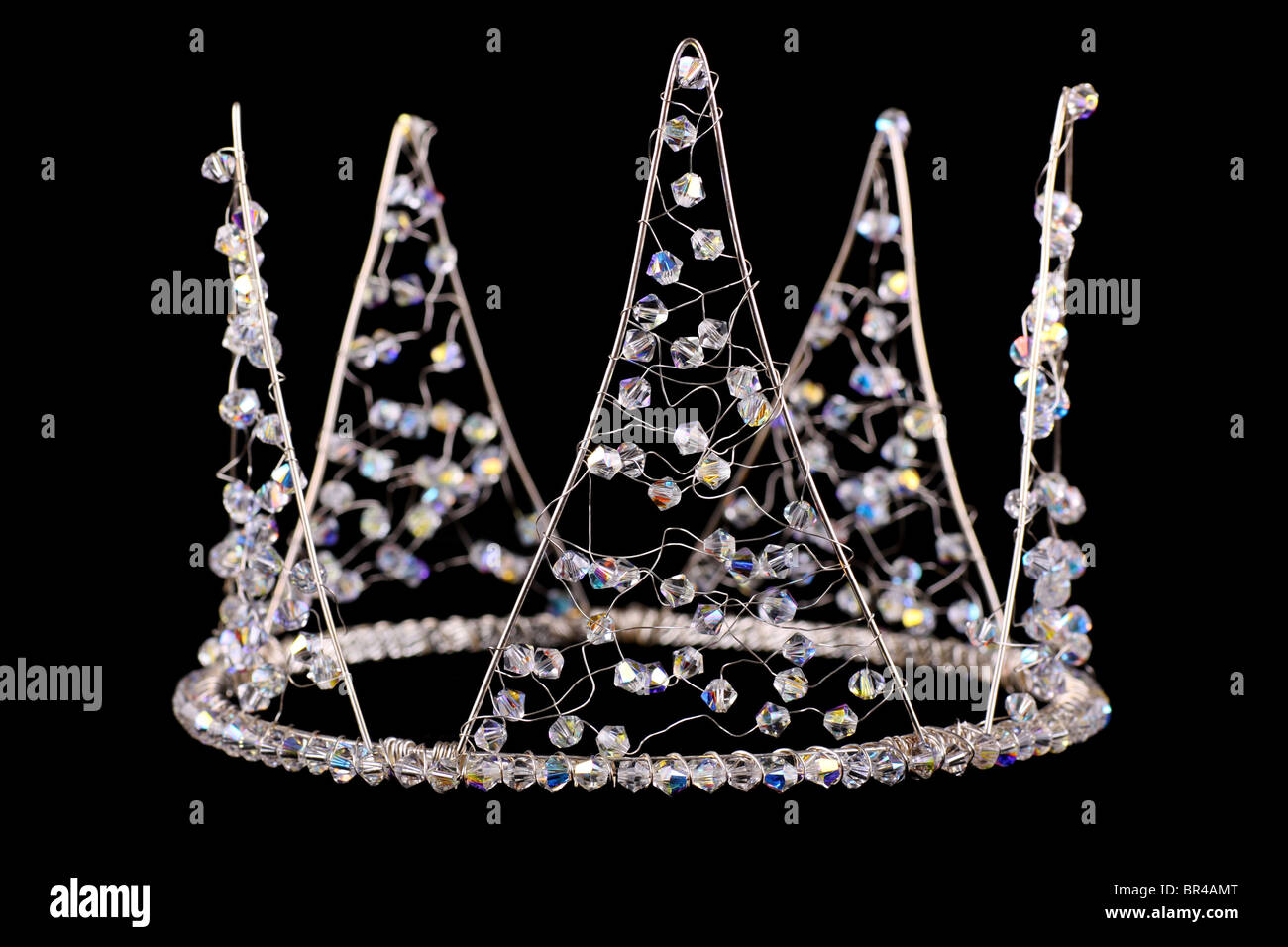 Bella handcrafted crystal tiara Foto Stock