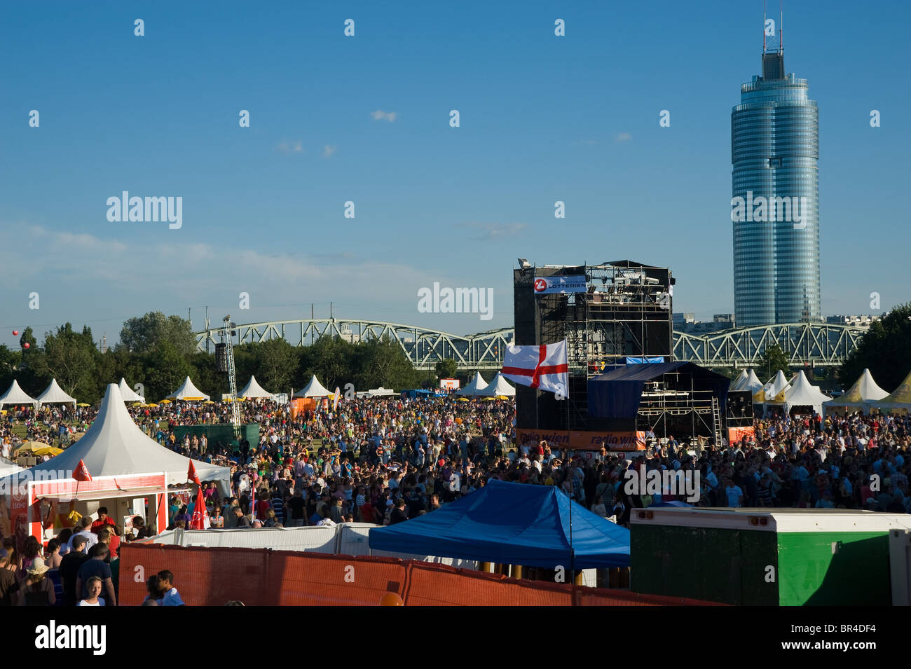 Wien, Donauinselfest Foto Stock