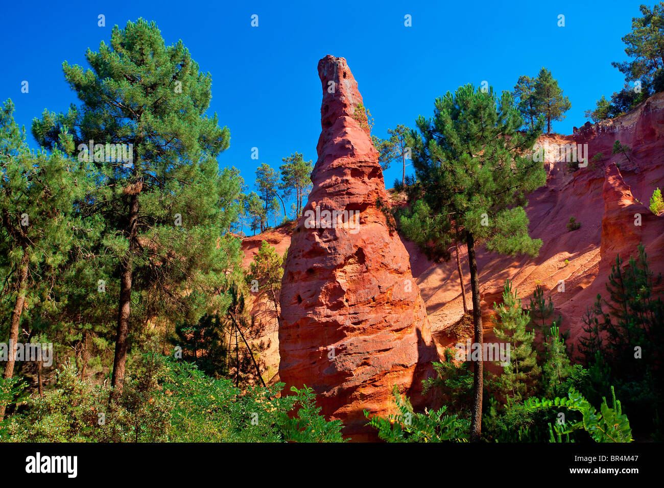 Cava di Roussillon, Provenza, Francia Foto Stock