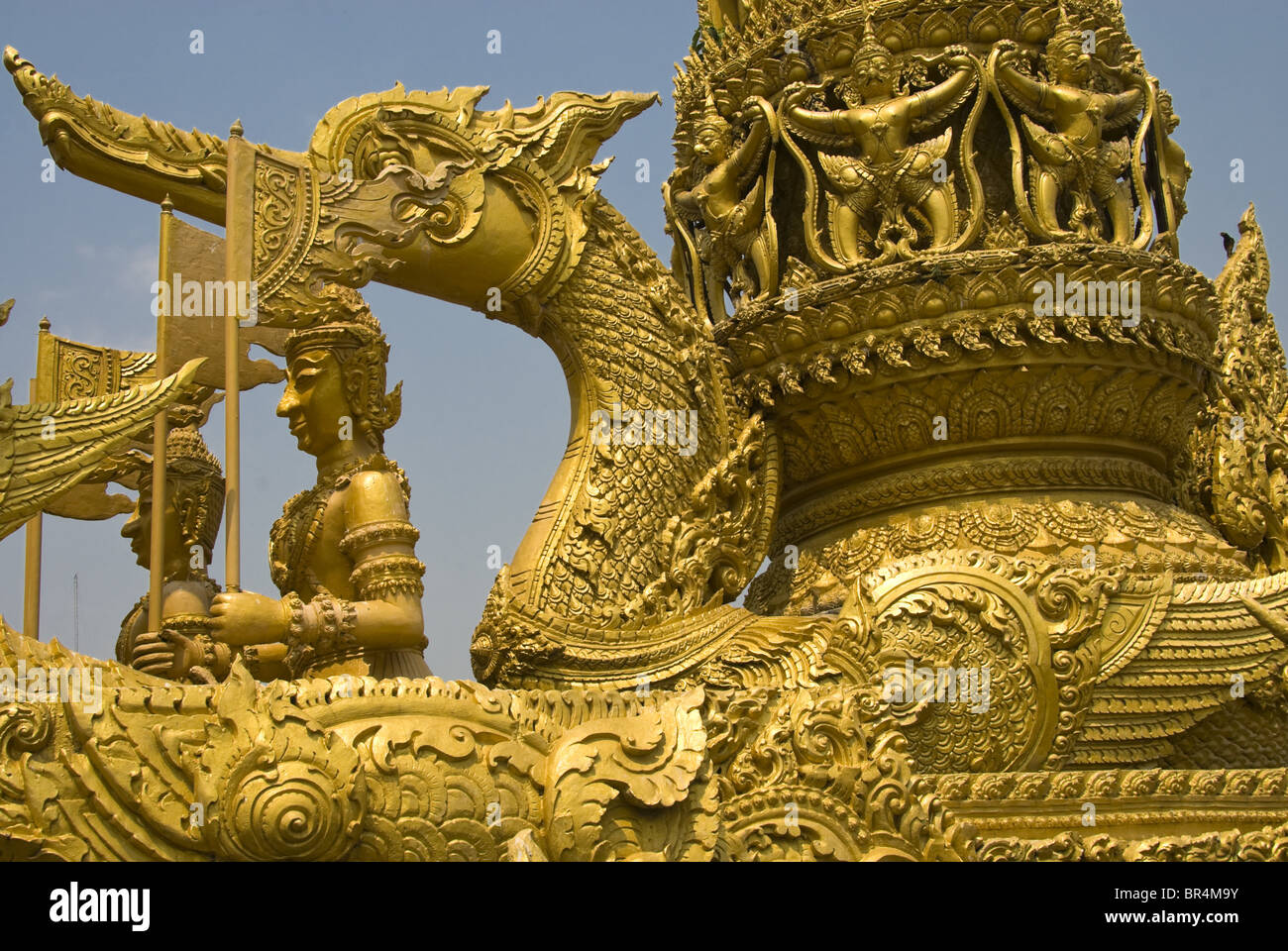 Scultura di cera Thien Pansa Ubon, Ubon Ratchathani, Thailandia Foto Stock