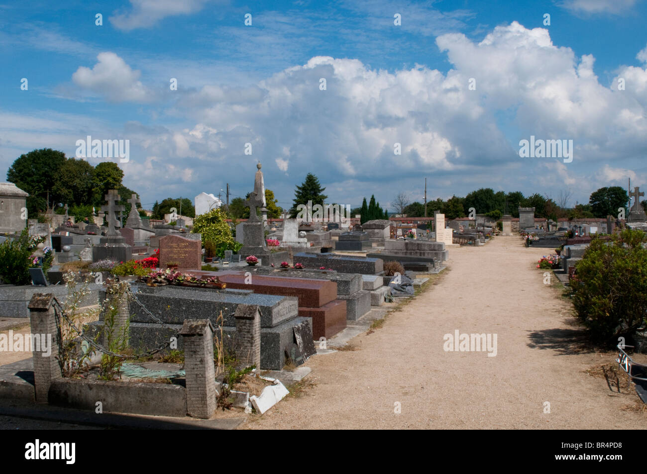Cimitero, Auvers-sur-Oise, Francia Foto Stock