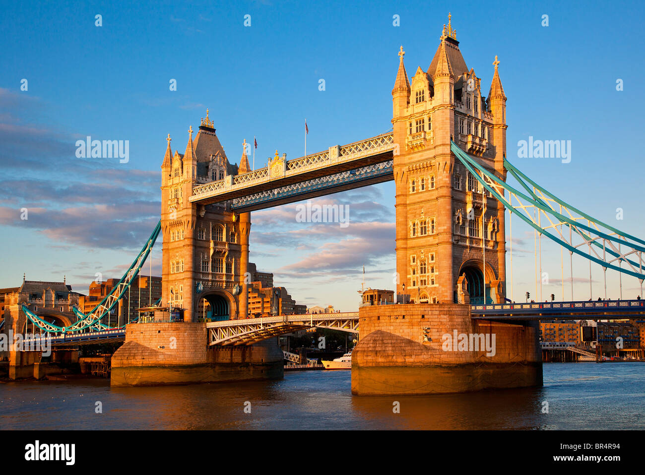 Europa, Regno Unito, Inghilterra, Londra, il Tower Bridge Foto Stock