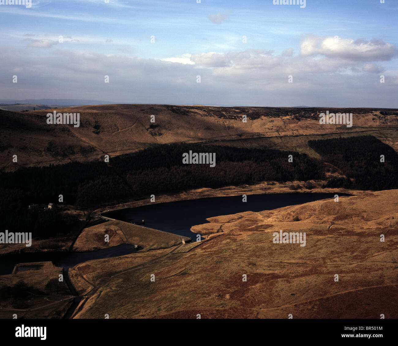 Colomba serbatoio di pietra Greenfield Lancashire Inghilterra Foto Stock
