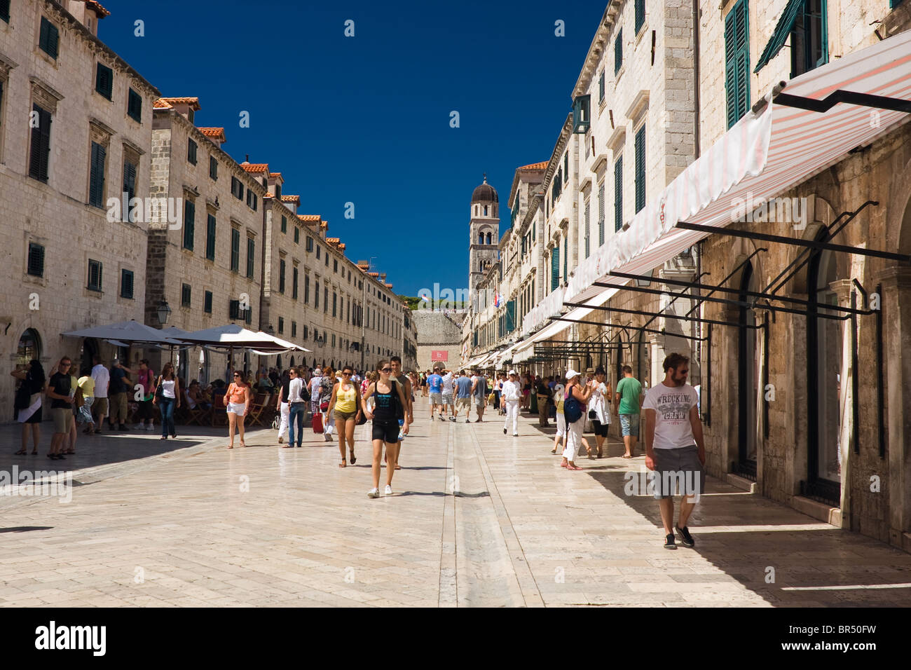 In Stradun Dubrovnik Foto Stock
